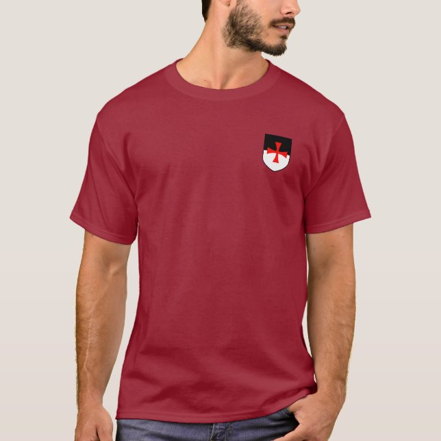 Knights Templar Beauceant with Cross Shirt (Front)