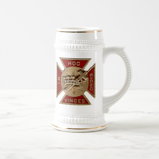 KNIGHTS TEMPLAR BEER STEIN (Right)