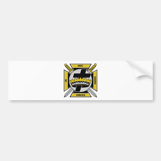 Knights Templar Bumper Sticker (Front)