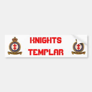KNIGHTS TEMPLAR BUMPER STICKER