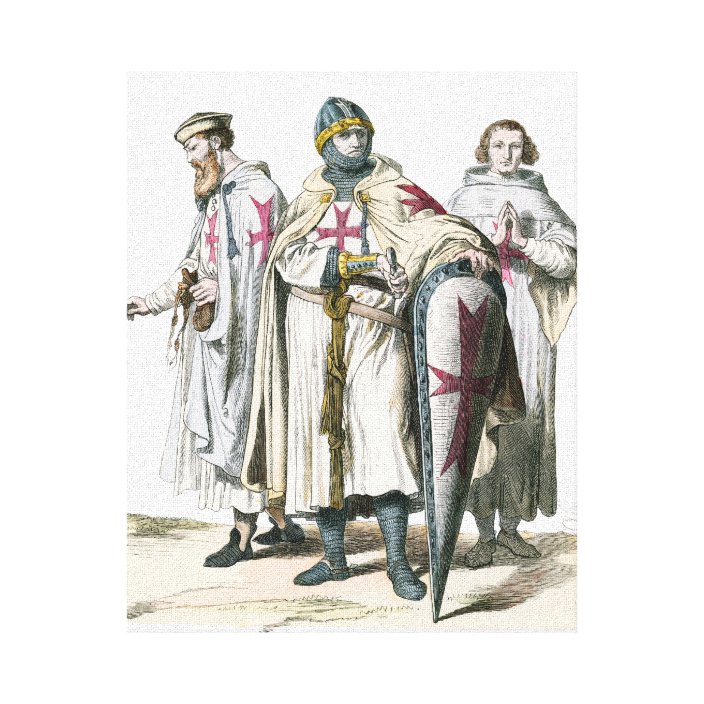 Knights Templar Canvas Print | Zazzle.com