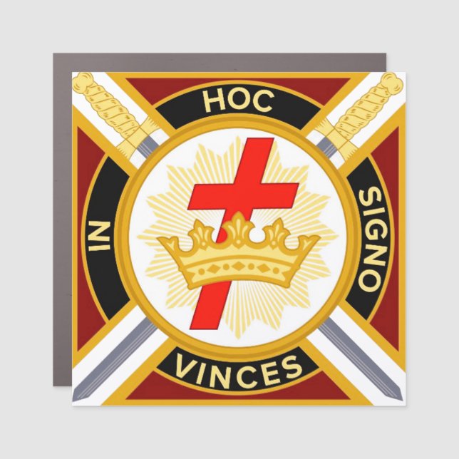 Knights Templar Car Magnet (Front)