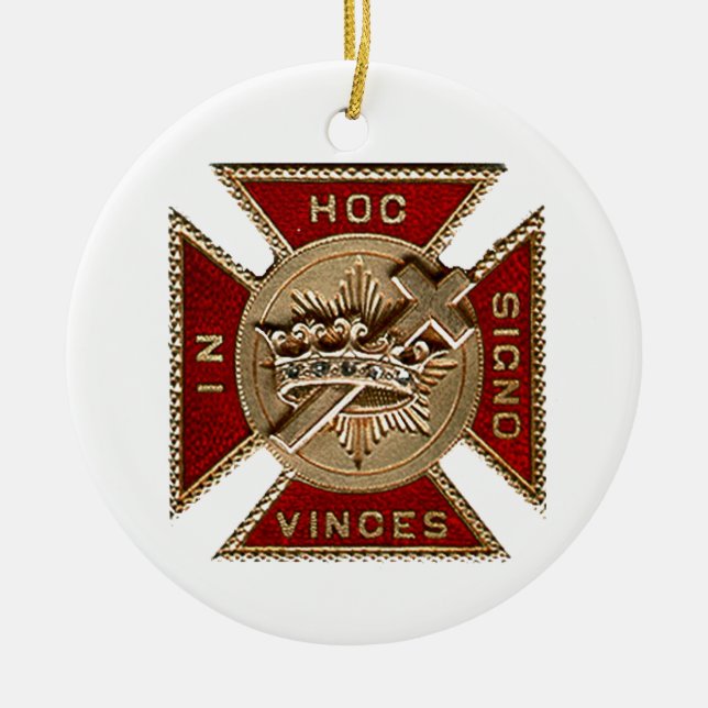 KNIGHTS TEMPLAR CERAMIC ORNAMENT (Front)