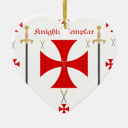 Knights Templar Ceramic Ornament