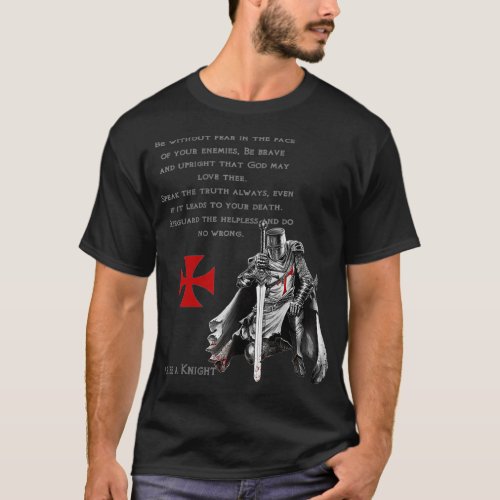 Knights Templar Christian Religious Oath  T_Shirt