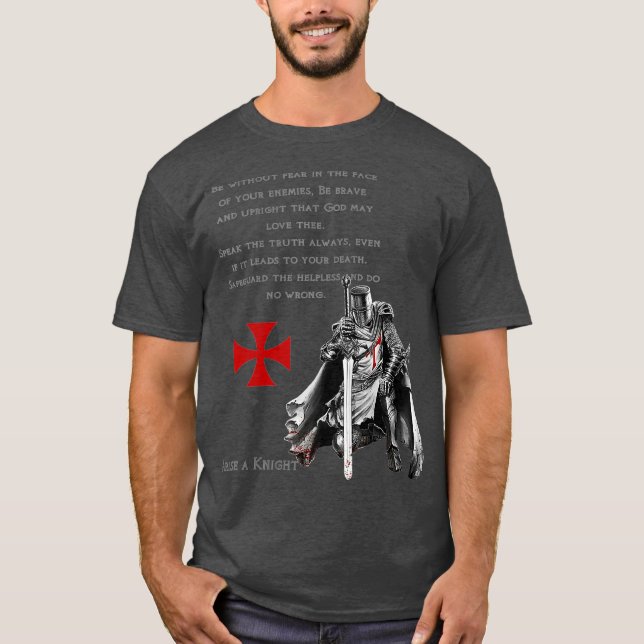 Knights Templar Christian Religious Oath Tshirt (Front)