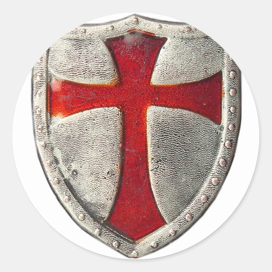 Knights Templar Classic Round Sticker