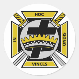 Knights Templar Classic Round Sticker