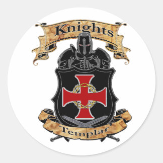 Knights Templar Classic Round Sticker
