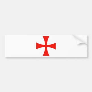 Knights_Templar_Cross Bumper Sticker