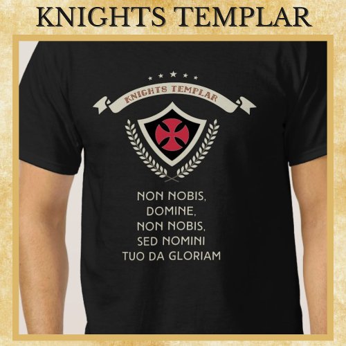 Knights Templar cross Medieval warrior of christ T_Shirt