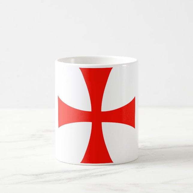 Knights Templar Cross Mug - Customized (Center)
