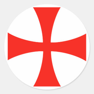 Knight's Templar Cross Sticker