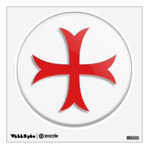 Knight's Templar Cross Symbol Wall Decal