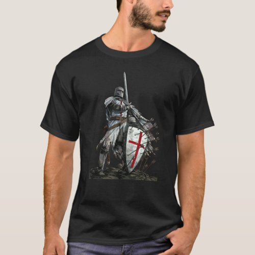 Knights Templar Crusader Warrior T_shirt