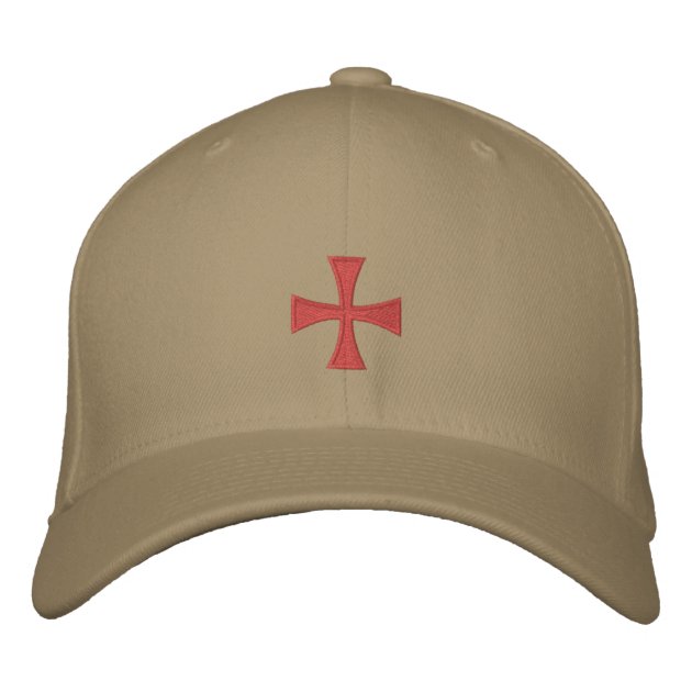 Knights Templar Embroidered Cross Hat 