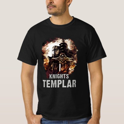 Knights Templar Epic Crusader Warriors of Christ T_Shirt