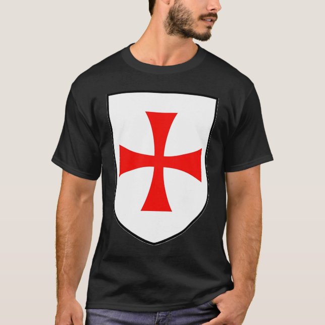 Knights Templar Flag Order of Solomon's Temple app T-Shirt (Front)