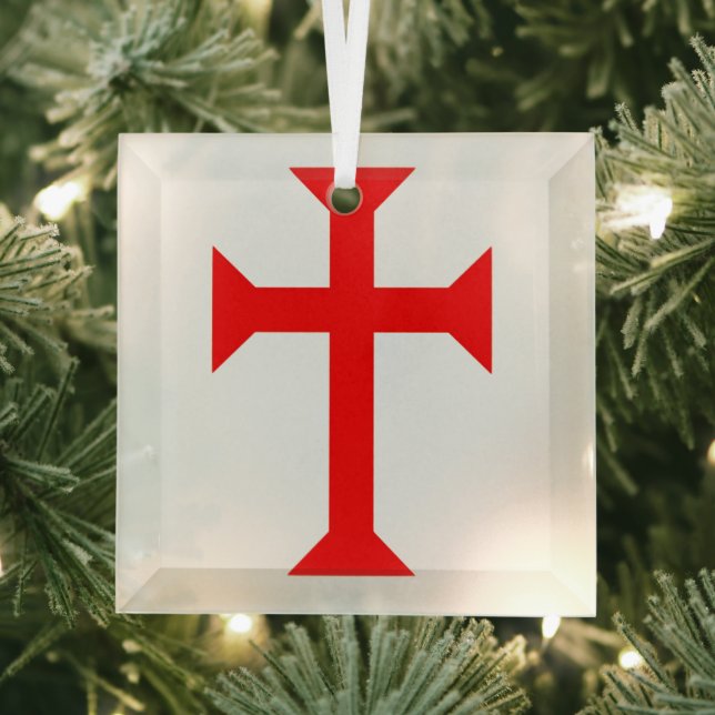Knights Templar  Glass Ornament (Insitu)