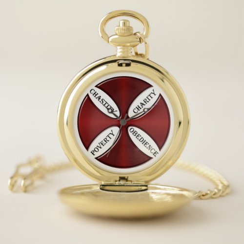 Knights Templar Guideposts for Life Pocket Watch