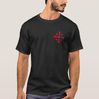 Knight's Templar Jerusalem Cross Kingdom Of Jerusa T-Shirt