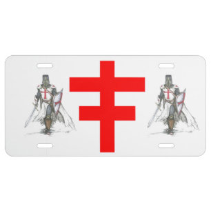 KNIGHTS TEMPLAR LICENSE PLATE