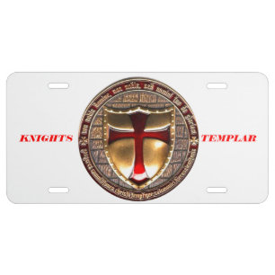 KNIGHTS TEMPLAR LICENSE PLATE