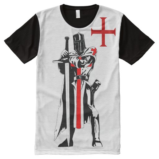 Knights Templar Limited Edition All-Over Print Shirt | Zazzle