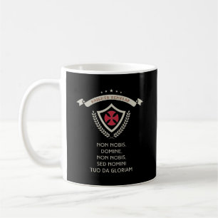 Knights Templar Medieval Crusader Insignia Artwork Coffee Mug