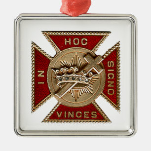 KNIGHTS TEMPLAR METAL ORNAMENT