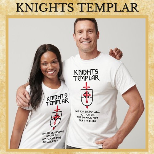 Knights Templar Middle Ages Warriors of Christ Art T_Shirt