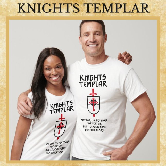 Knights Templar Middle Ages Warriors of Christ Art T-Shirt (Creator Uploaded)