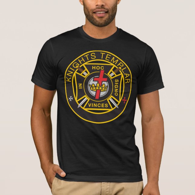 Knights Templar Military Commandery T-Shirt (Front)