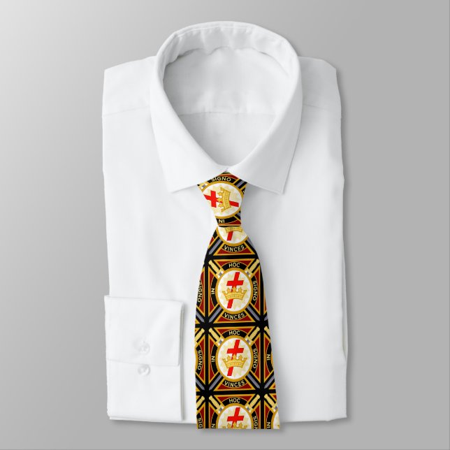 Knights Templar Neck Tie (Tied)