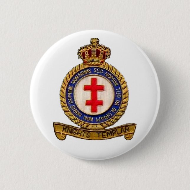KNIGHTS TEMPLAR PINBACK BUTTON (Front)