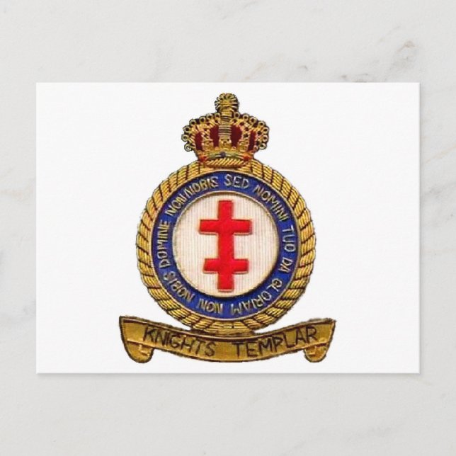 KNIGHTS TEMPLAR POSTCARD (Front)