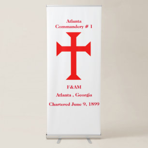 Knights Templar Retractable Banner