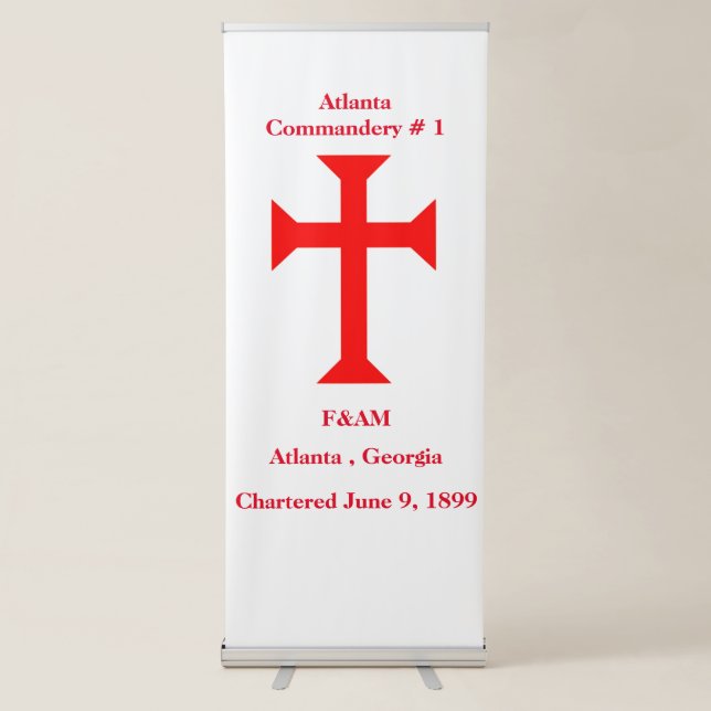 Knights Templar Retractable Banner (Front)