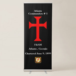 Knights Templar Retractable Banner