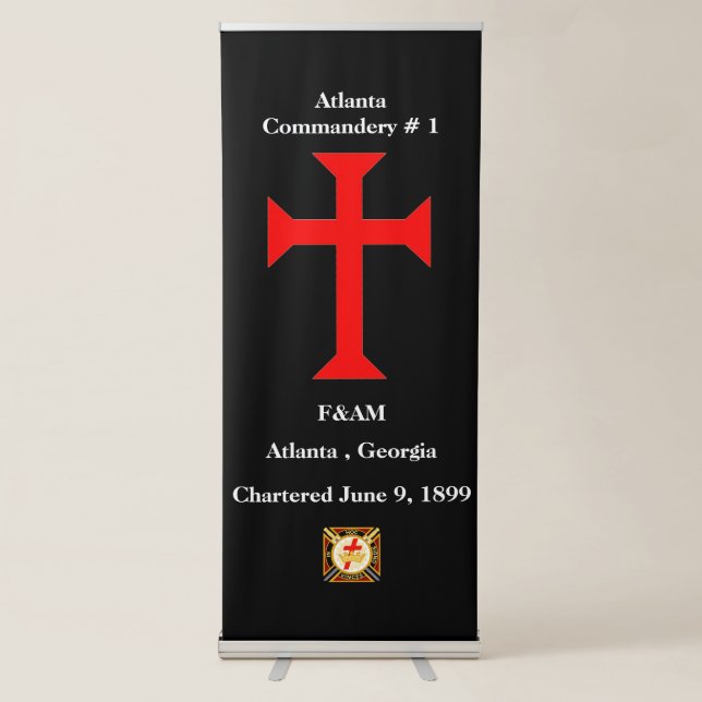 Knights Templar Retractable Banner (Front)