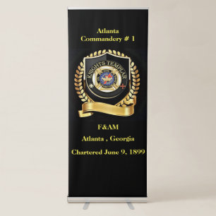 Knights Templar Retractable Banner