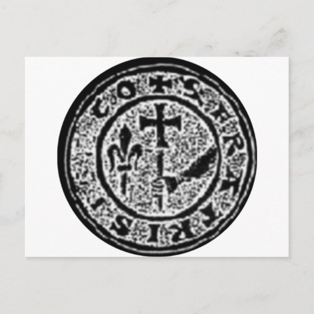 Knights Templar Seal #2 Postcard (Front)