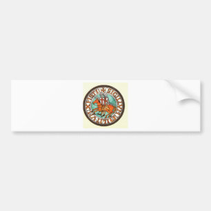 KNIGHTS TEMPLAR SEAL BUMPER STICKER