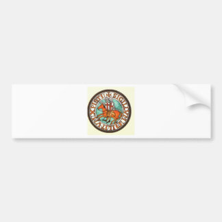 KNIGHTS TEMPLAR SEAL BUMPER STICKER