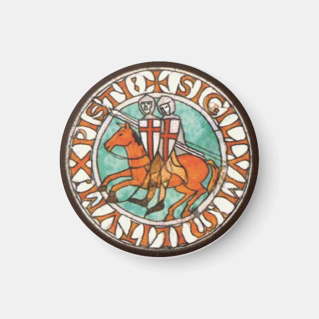 Knights Templar Seal Magnet (Front)