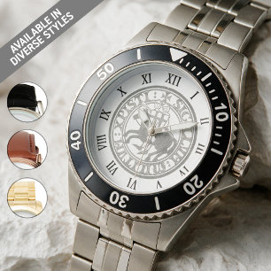 Knights Templar Seal Two Knights Horse Medallion Watch