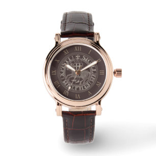 Knights Templar Seal Two Knights Horse Medallion Watch