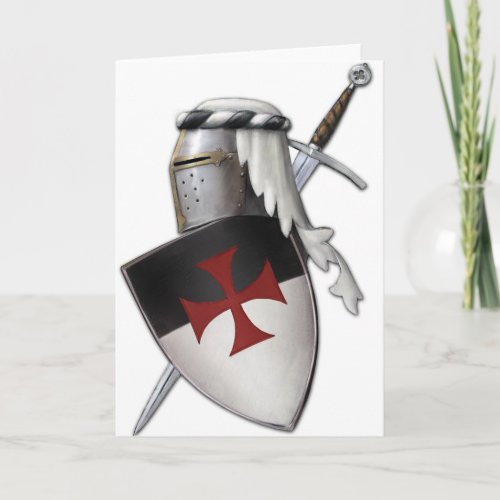 Knights Templar shield Card