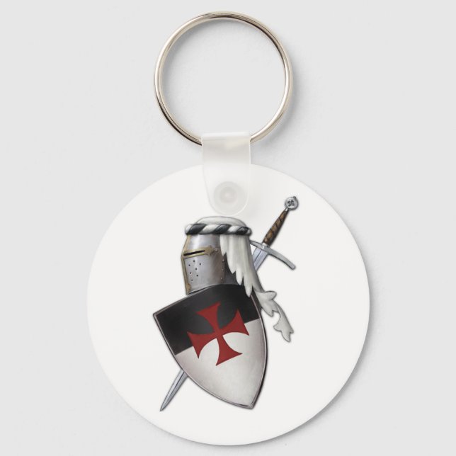 Knights Templar shield Keychain (Front)