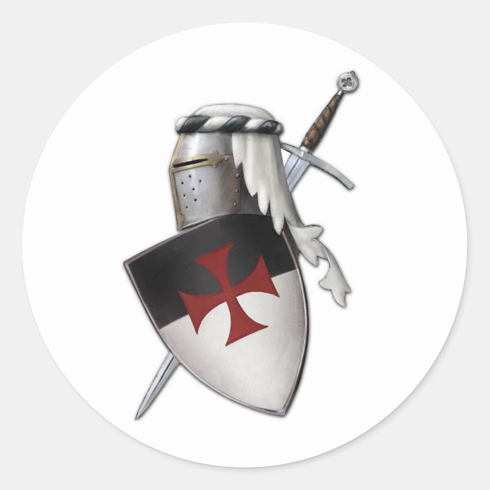 Knights Templar shield Sticker